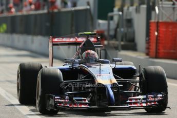 World © Octane Photographic Ltd. Friday 5th September 2014, Italian GP, Monza - Italy. - Formula 1 Practice 2. Scuderia Toro Rosso STR 9 – Daniil Kvyat. Digital Ref: 1097LB1D4352