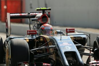 World © Octane Photographic Ltd. Friday 5th September 2014, Italian GP, Monza - Italy. - Formula 1 Practice 2. Lotus F1 Team E22 – Pastor Maldonado. Digital Ref: 1097LB1D4369