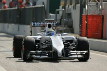 World © Octane Photographic Ltd. Friday 5th September 2014, Italian GP, Monza - Italy. - Formula 1 Practice 2. Williams Martini Racing FW36 – Felipe Massa. Digital Ref: 1097LB1D4375