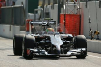 World © Octane Photographic Ltd. Friday 5th September 2014, Italian GP, Monza - Italy. - Formula 1 Practice 2. Sauber C33 – Esteban Gutierrez. Digital Ref : 1097LB1D4412