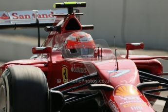 World © Octane Photographic Ltd. Friday 5th September 2014, Italian GP, Monza - Italy. - Formula 1 Practice 2. Scuderia Ferrari F14T – Kimi Raikkonen. Digital Ref: 1097LB1D4532