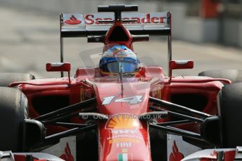 World © Octane Photographic Ltd. Friday 5th September 2014, Italian GP, Monza - Italy. - Formula 1 Practice 2. Scuderia Ferrari F14T - Fernando Alonso. Digital Ref: 1097LB1D4594