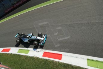 World © Octane Photographic Ltd. Saturday 6th September 2014, Italian GP, Monza - Italy. - Formula 1 Practice 3. Mercedes AMG Petronas F1 W05 Hybrid – Lewis Hamilton. Digital Ref: 1100LB1D5413