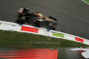 World © Octane Photographic Ltd. Saturday 6th September 2014, Italian GP, Monza - Italy. - Formula 1 Practice 3. Lotus F1 Team E22 – Pastor Maldonado. Digital Ref: 1100LB1D5963