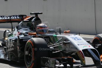 World © Octane Photographic Ltd. Saturday 6th September 2014, Italian GP, Monza - Italy. - Formula 1 Qualifying. Sahara Force India VJM07 – Nico Hulkenburg. Digital Ref : 1104LB1D5878