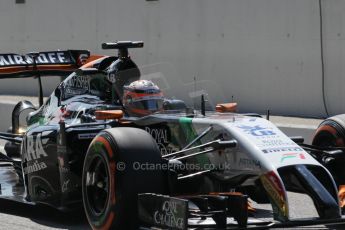 World © Octane Photographic Ltd. Saturday 6th September 2014, Italian GP, Monza - Italy. - Formula 1 Qualifying. Sahara Force India VJM07 – Nico Hulkenburg. Digital Ref : 1104LB1D5878