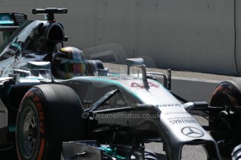 World © Octane Photographic Ltd. Saturday 6th September 2014, Italian GP, Monza - Italy. - Formula 1 Qualifying. Mercedes AMG Petronas F1 W05 Hybrid – Lewis Hamilton. Digital Ref: 1104LB1D5922