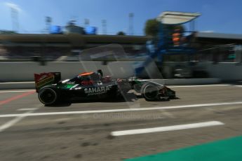 World © Octane Photographic Ltd. Saturday 6th September 2014, Italian GP, Monza - Italy. - Formula 1 Qualifying. Sahara Force India VJM07 – Nico Hulkenburg. Digital Ref : 1104LB1D6138