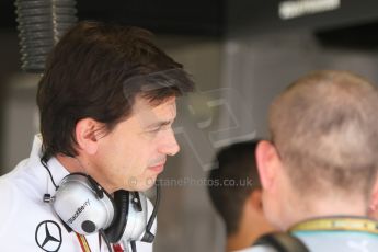 World © Octane Photographic Ltd. Saturday 6th September 2014, Italian GP, Monza - Italy. - Formula 1 Qualifying. Mercedes AMG Petronas – Toto Wolff. Digital Ref: 1104CB7D0025