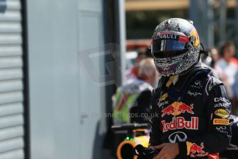 World © Octane Photographic Ltd. Saturday 6th September 2014, Italian GP, Monza - Italy. Formula 1 Qualifying Parc Ferme. Infiniti Red Bull Racing RB10 - Sebastian Vettel. Digital Ref: 1106LB1D6274