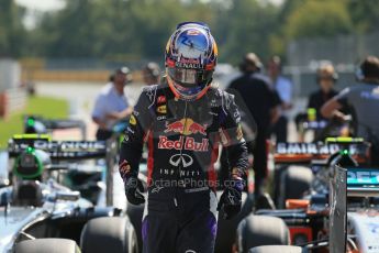 World © Octane Photographic Ltd. Saturday 6th September 2014, Italian GP, Monza - Italy. - Formula 1 Qualifying Parc Ferme. Infiniti Red Bull Racing RB10 – Daniel Ricciardo. Digital Ref: 1106LB1D6317