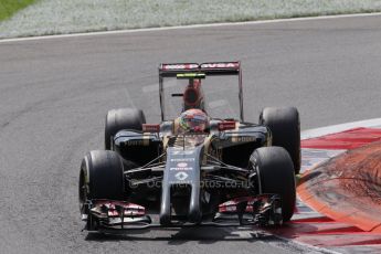 World © Octane Photographic Ltd. Sunday 7th September 2014, Italian GP, Monza - Italy. - Formula 1 Race. Lotus F1 Team E22 – Pastor Maldonado. Digital Ref: 1112LB1D6008