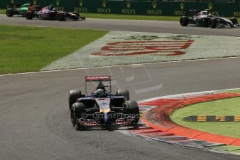 World © Octane Photographic Ltd. Sunday 7th September 2014, Italian GP, Monza - Italy. - Formula 1 Race. Scuderia Toro Rosso STR9 - Jean-Eric Vergne. Digital Ref: 1112LB1D7965