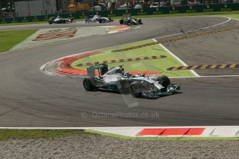 World © Octane Photographic Ltd. Sunday 7th September 2014, Italian GP, Monza - Italy. - Formula 1 Race. Mercedes AMG Petronas F1 W05 Hybrid - Nico Rosberg. Digital Ref: 1112LB1D8006