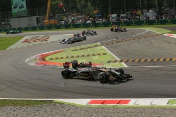 World © Octane Photographic Ltd. Sunday 7th September 2014, Italian GP, Monza - Italy. - Formula 1 Race. Lotus F1 Team E22 – Pastor Maldonado. Digital Ref: 1112LB1D8040
