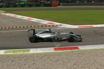 World © Octane Photographic Ltd. Sunday 7th September 2014, Italian GP, Monza - Italy. - Formula 1 Race. Mercedes AMG Petronas F1 W05 Hybrid – Lewis Hamilton. Digital Ref: 1112LB1D8161