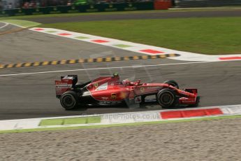 World © Octane Photographic Ltd. Sunday 7th September 2014, Italian GP, Monza - Italy. - Formula 1 Race. Scuderia Ferrari F14T – Kimi Raikkonen. Digital Ref: 1112LB1D8190