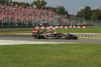 World © Octane Photographic Ltd. Sunday 7th September 2014, Italian GP, Monza - Italy. - Formula 1 Race. Lotus F1 Team E22 – Pastor Maldonado. Digital Ref: 1112LB1D8313