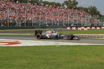 World © Octane Photographic Ltd. Sunday 7th September 2014, Italian GP, Monza - Italy. - Formula 1 Race. Sauber C33 – Adrian Sutil. Digital Ref: 1112LB1D8326