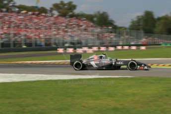 World © Octane Photographic Ltd. Sunday 7th September 2014, Italian GP, Monza - Italy. - Formula 1 Race. Sauber C33 – Esteban Gutierrez. Digital Ref : 1112LB1D8351