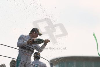 World © Octane Photographic Ltd. Sunday 7th September 2014, Italian GP, Monza - Italy. - Formula 1 Podium. Mercedes AMG Petronas F1 W05 Hybrid - Nico Rosberg (2nd). Digital Ref: 1113LB1D8590