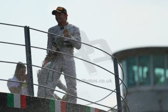 World © Octane Photographic Ltd. Sunday 7th September 2014, Italian GP, Monza - Italy. - Formula 1 Podium. Mercedes AMG Petronas F1 W05 Hybrid - Nico Rosberg (2nd). Digital Ref: 1113LB1D8606