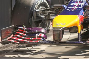 World © Octane Photographic Ltd. Saturday 6th September 2014, Italian GP, Monza - Italy - Formula 1 Qualifying. Infiniti Red Bull Racing RB10 nose and front wing. Digital Ref: 1096CB7D0033
