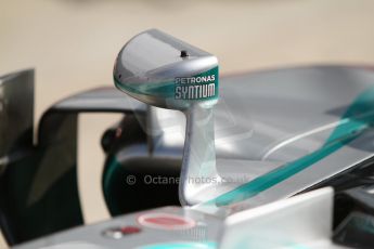 World © Octane Photographic Ltd. Saturday 6th September 2014, Italian GP, Monza - Italy - Formula 1 Qualifying. Mercedes AMG Petronas F1 W05 Hybrid  mirror. Digital Ref: 1096CB7D0041