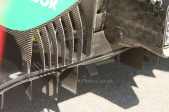 World © Octane Photographic Ltd. Saturday 6th September 2014, Italian GP, Monza - Italy - Formula 1 Qualifying. Sahara Force India VJM07 diffusor. Digital Ref: 1096CB7D0051