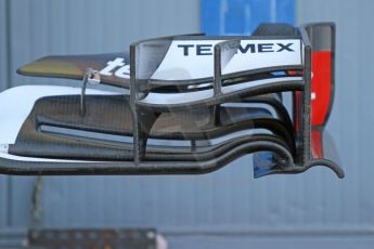 World © Octane Photographic Ltd. Sunday 7th September 2014, Italian GP, Monza - Italy - Formula 1 Race Preparation. Sauber C33 front wing detail. Digital Ref : 1096CB7D0394