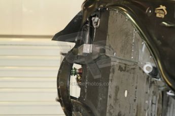 World © Octane Photographic Ltd. Sunday 7th September 2014, Italian GP, Monza - Italy - Formula 1 Race Preparation. Lotus E22 floor detail. Digital Ref : 1096CB7D0422