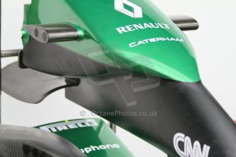 World © Octane Photographic Ltd. Friday 5th September 2014, Italian GP, Monza - Italy - Formula 1 Practice 1. Caterham F1 Team CT05 nose. Digital Ref: 1096CB7D8823