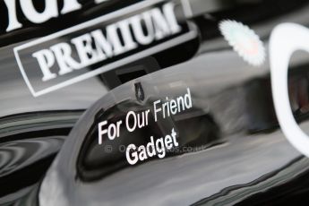 World © Octane Photographic Ltd. Friday 5th September 2014, Italian GP, Monza - Italy - Formula 1 Practice 1. Sahara Force India VJM07 "For our friend Gadget". Digital Ref : 1096CB7D8851