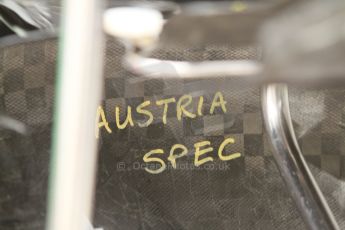 World © Octane Photographic Ltd. Friday 5th September 2014, Italian GP, Monza - Italy - Formula 1 Practice 1. Sahara Force India VJM07 side pod internal markings. Digital Ref : 1096CB7D8852