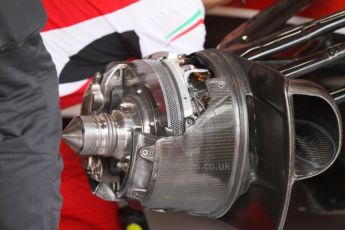 World © Octane Photographic Ltd. Friday 5th September 2014, Italian GP, Monza - Italy - Formula 1 Practice 1. Scuderia Ferrari F14T front brake. Digital Ref: 1096CB7D8888