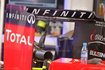 World © Octane Photographic Ltd. Friday 5th September 2014, Italian GP, Monza - Italy Formula 1 Practice 1. Infiniti Red Bull Racing RB10 rear wing. Digital Ref: 1096CB7D8927