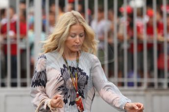 World © Octane Photographic Ltd. Friday 5th September 2014. Italian GP, Monza, Italy - F1 Paddock - Adrian Sutil's girlfriend. Digital Ref : 1093CB7D8672