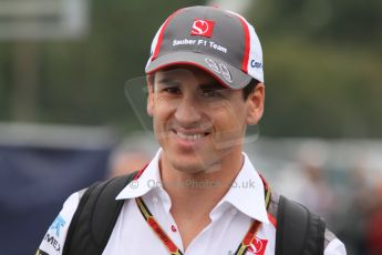 World © Octane Photographic Ltd. Friday 5th September 2014, Italian GP, Monza - Italy. - Formula 1 Paddock. Sauber C33 – Adrian Sutil. Digital Ref: 1093CB7D8677