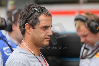 World © Octane Photographic Ltd. Friday Friday 5th September 2014. GP2 Practice – Italian GP - Monza, Italy. Juan-Pablo Montoya with Julian Leal - Carlin. Digital Ref : 1095CB7D9025