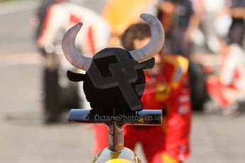 World © Octane Photographic Ltd. Friday Saturday 6th September 2014. GP2 Race 1 – Italian GP - Monza, Italy. Bad Torro mascot. Digital Ref :