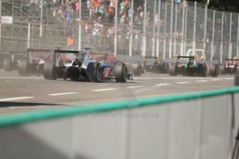 World © Octane Photographic Ltd.  Saturday 6th September 2014. GP2 Race 1 – Italian GP - Monza, Italy. The pack get underway. Digital Ref :