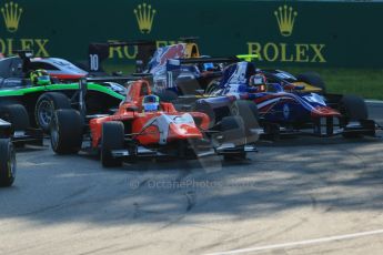 World © Octane Photographic Ltd. Saturday 6th September 2014. GP3 Race 1, Italian GP, Monza - Italy. Robert Visoiu - Arden International and Emil Bernstorff - Carlin. Digital Ref : 1108LB1D6482