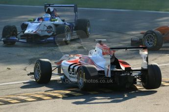 World © Octane Photographic Ltd. Saturday 6th September 2014. GP3 Race 1, Italian GP, Monza - Italy. Alex Fontana - ART Grand Prix off at teh 1st chicane. Digital Ref : 1108LB1D6601