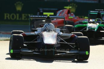 World © Octane Photographic Ltd. Saturday 6th September 2014. GP3 Race 1, Italian GP, Monza - Italy. Matheo Tuscher - Jenzer Motorsport and Nick Yelloly - Status Grand Prix. Digital Ref : 1108LB1D6750