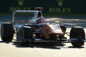 World © Octane Photographic Ltd. Saturday 6th September 2014. GP3 Race 1, Italian GP, Monza - Italy. Mitchel Gilbert - Trident. Digital Ref : 1108LB1D6790