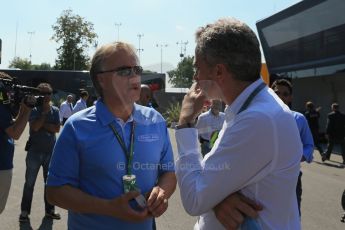 World © Octane Photographic Ltd. Saturday 6th September 2014, Italian GP, Monza - Italy. - Formula 1 Paddock. Haas Formula 1 - Gene Haas. Digital Ref: