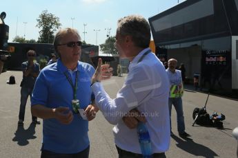 World © Octane Photographic Ltd. Saturday 6th September 2014, Italian GP, Monza - Italy. - Formula 1 Paddock. Haas Formula 1 - Gene Haas. Digital Ref: