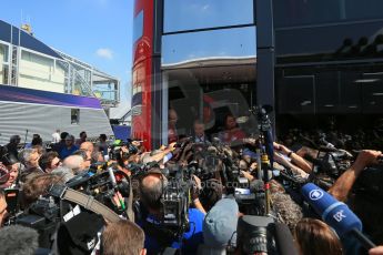 World © Octane Photographic Ltd. Saturday 6th September 2014, Italian GP, Monza - Italy. - Formula 1 Paddock. Scuderia Ferrari – Luca Cordero di Montezemolo. Digital Ref: 1101LB1D5983