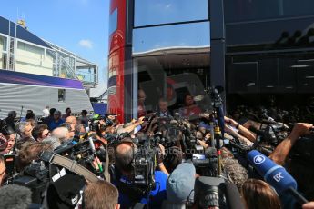 World © Octane Photographic Ltd. Saturday 6th September 2014, Italian GP, Monza - Italy. - Formula 1 Paddock.  Scuderia Ferrari – Luca Cordero di Montezemolo. Digital Ref: 1101LB1D5983