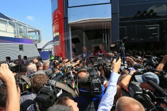 World © Octane Photographic Ltd. Saturday 6th September 2014, Italian GP, Monza - Italy. - Formula 1 Paddock. Scuderia Ferrari – Luca Cordero di Montezemolo. Digital Ref: 1101LB1D5988